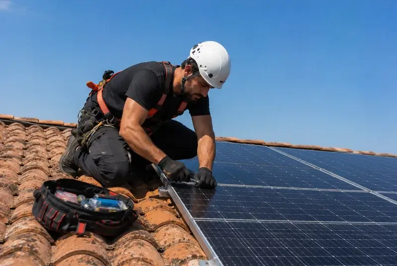 Maintenance et monitoring de panneaux solaires à Anneyron
