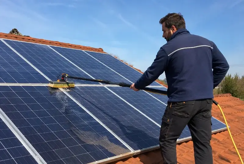 Nettoyage et entretien de panneaux solaires à Anneyron